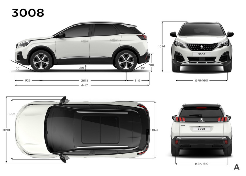 Peugeot 3008 : tout savoir sur les dimensions du coffre